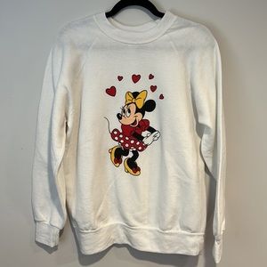 Disney Casuals Minnie Mouse Crewneck Size Large